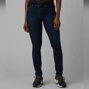 Prana Sienna Organic Cotton Skinny Jeans in Deep Blue size 12/31 NWT